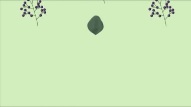 arkaplandaki yapraklı dal canlandırıldı