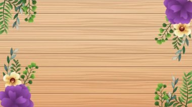 Pembe gül desenli güzel bir çiçek dekoru.