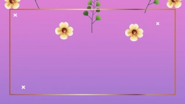 Sarı gül desenli güzel bir çiçek dekoru.