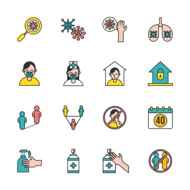 covid19 set simgeleri demeti