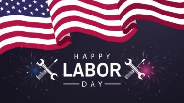 ABD bayrağı ve aletleriyle İşçi Bayramı 'nız kutlu olsun.
