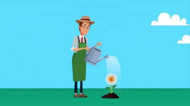 Fıskiye ve bozuk para bitkisi karakteri olan zarif bahçıvan işgüzarı.