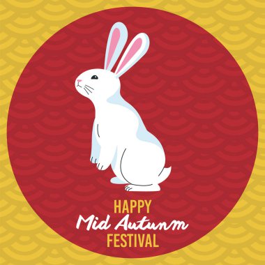 Mutlu sonbahar festivalleri Tavşan ve harflerle