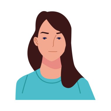 Genç kadın gündelik Avatar karakteri