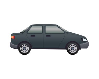 siyah sedan araç markalaşma sahnesi