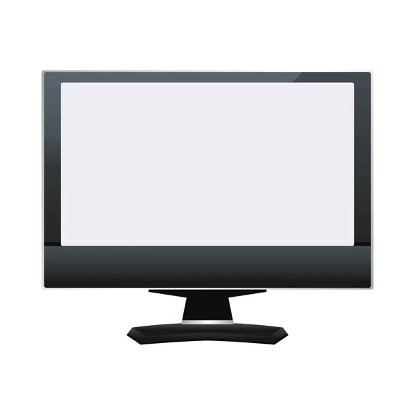 Monitor de ordenador icono del dispositivo de visualización — Archivo Imágenes Vectoriales