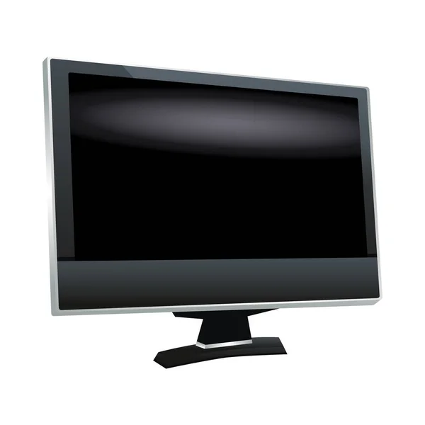 Monitor de ordenador icono del dispositivo de visualización — Vector de stock