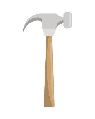 çekiç yapım aracı izole edilmiş simge