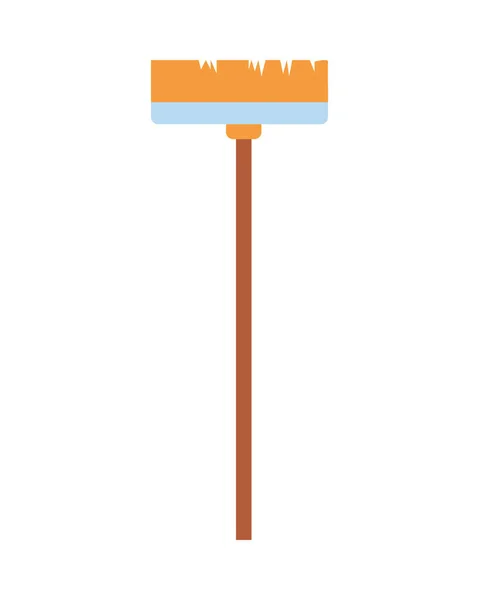 ( 영어 ) housekeeping broom tool isolated icon — 스톡 벡터