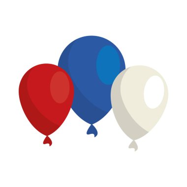 balonlar helyum yüzen izole simge