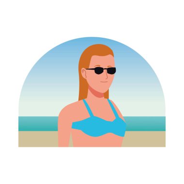 Mayolu genç bir kadın.