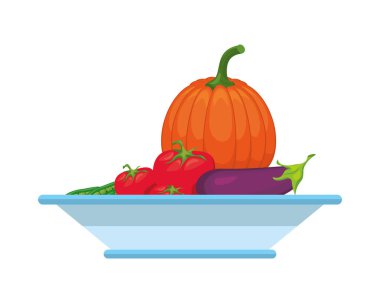 Taze sebzeler ve sağlıklı yemekler.