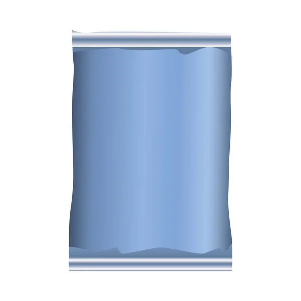 Modrá balení taška produkt ikona — Stockový vektor