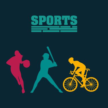 Spor silueti pratiği yapan bir grup atletik insan.