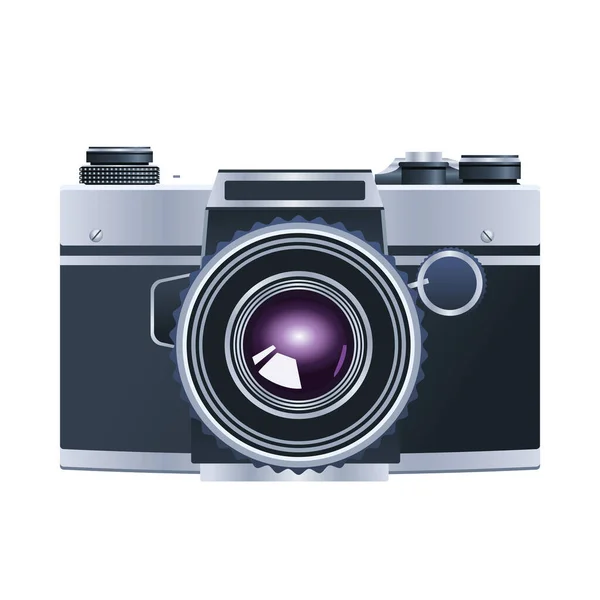 Kamera digital teknik isolerad ikon — Stock vektor