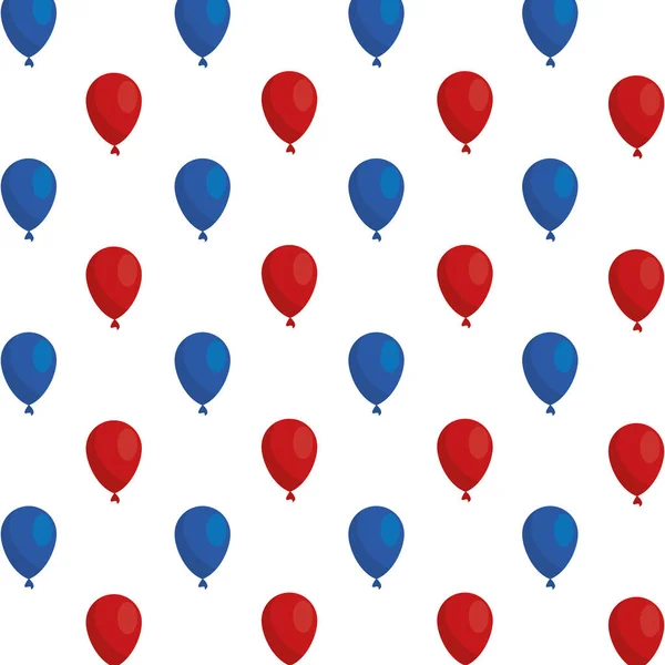 Balon helium latar belakang pola mengambang - Stok Vektor