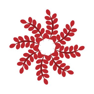 kırmızı çiçekler bahçe dairesel dekorasyonu