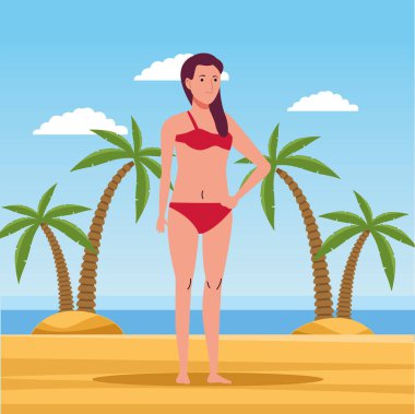 Mayolu genç bir kadın.