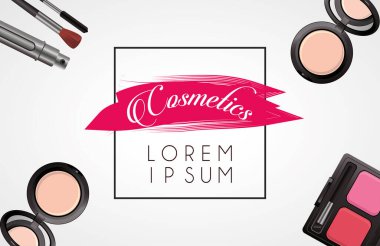 Kozmetik makyaj çerçevesi seti