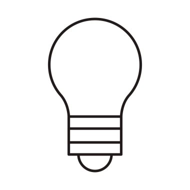 ampul ışığı fikri izole edilmiş simge