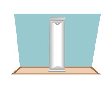 Gri keseler ürünün izole edilmiş simgesini paketliyor