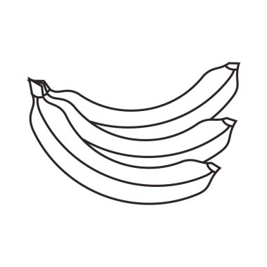 muz taze lezzetli meyve izole edilmiş stil simgesi