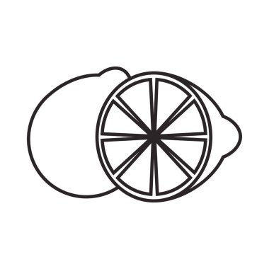 limon taze lezzetli meyve izole edilmiş stil simgesi