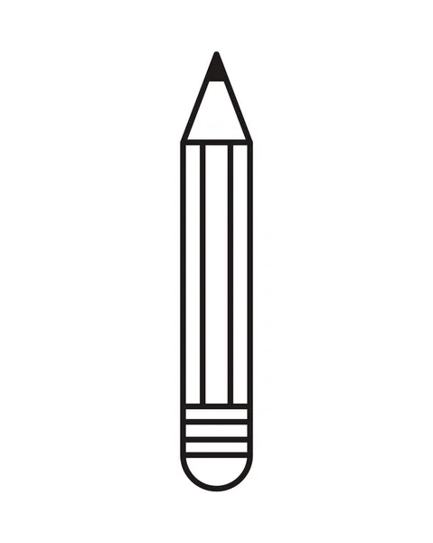 鉛筆の学校用品のアイコン — ストックベクタ