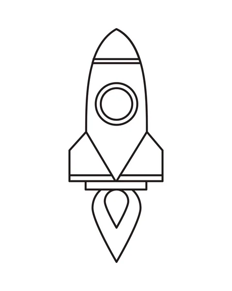 Inicialização do lançador de foguetes ícone isolado —  Vetores de Stock