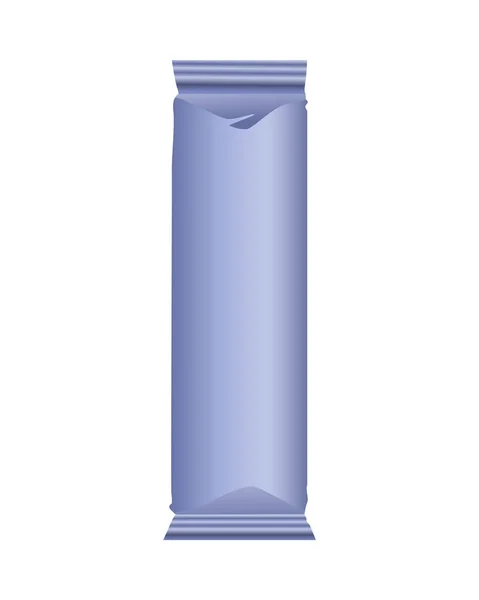 Sachets violets emballage produit icône isolée — Image vectorielle