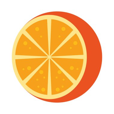 portakal taze lezzetli izole edilmiş stil ikonu