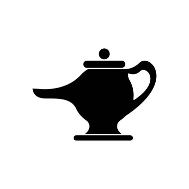 Navratri yağ lambası siluet tarzı simge