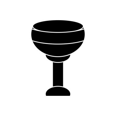 Navratri bardağı siluet stili simge