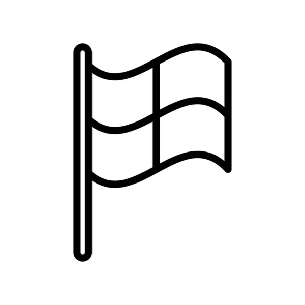 Значок футбольної лінії судді прапор лінії стилю — стоковий вектор