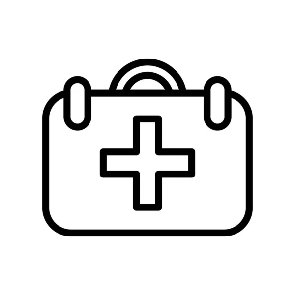 Medizinische Kit Line Stil-Ikone — Stockvektor