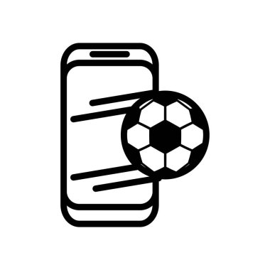 akıllı telefon hattı biçiminde futbol balonu