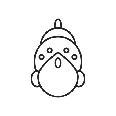 Navratri tanrıçası Durga kafa çizgisi tarzı