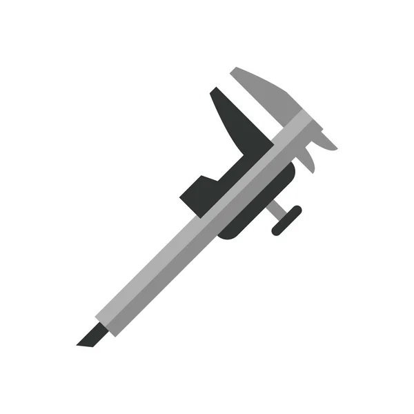 Caliper tool flat style icon — 스톡 벡터