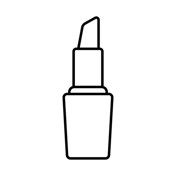 Lápiz labial maquillaje línea estilo icono — Vector de stock