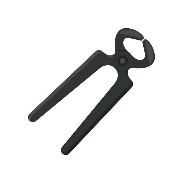 Gleitgelenkzangen Werkzeug flach Stil-Symbol — Stockvektor