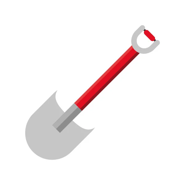 Spade verktyg platt stil ikon — Stock vektor