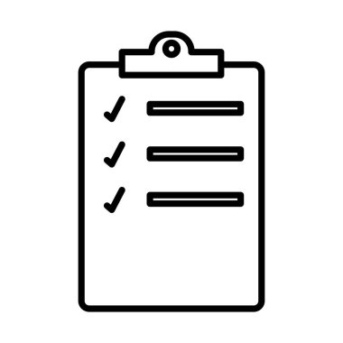 kontrol listesi panosu satır biçimi simgesi