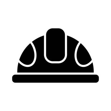 Miğfer yapısı siluet biçimi simgesi