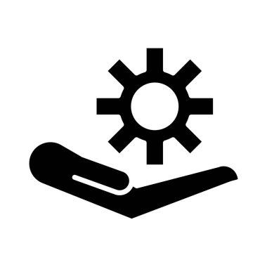 el kaldırma dişli ayarları makine siluet biçim simgesi