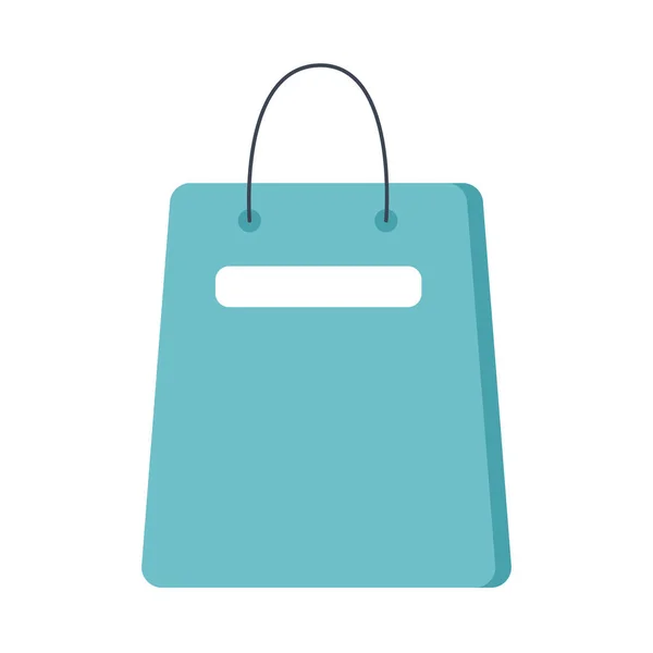Shoppingväska platt stil ikon — Stock vektor