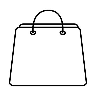 çanta alışveriş çizgisi biçimi simgesi