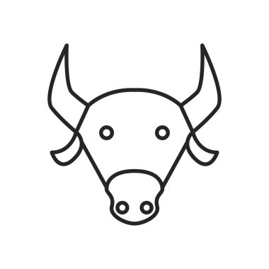 Navratri kesesi inek çizgisi simgesi