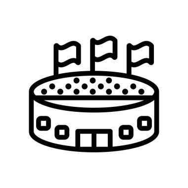 Stadyum futbol sahası tarzı ikon