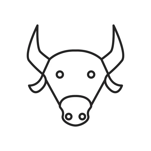 Navratri sac cow line style icon — Stock Vector