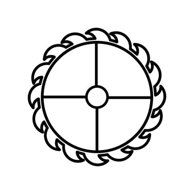 elektrikli testere disk aracı satır biçimi simgesi